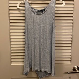 Blue and white stripe tank